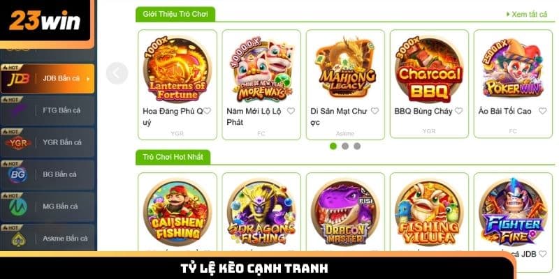 Tỷ lệ kèo cạnh tranh so với các địa chỉ khác