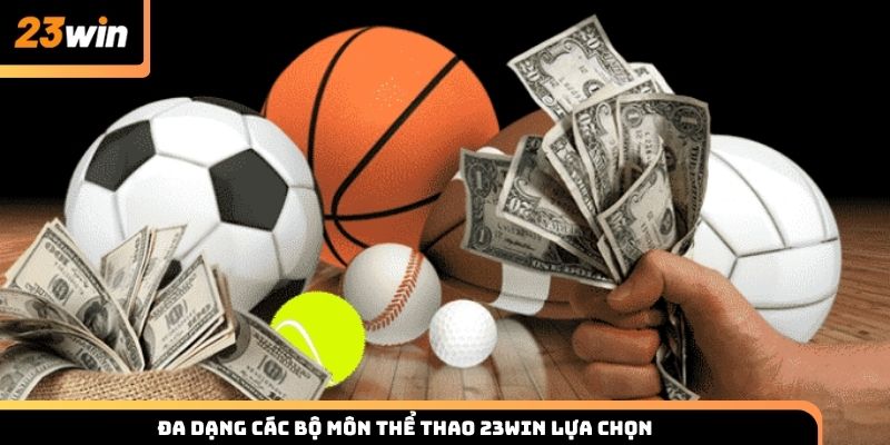Các bộ môn cược thể thao 23win đa dạng cho thành viên