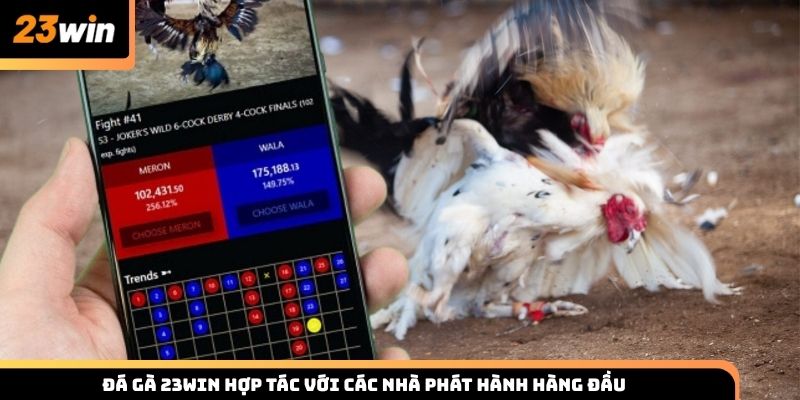 Đá gà 23win hợp tác với các nhà phát hành uy tín hàng đầu
