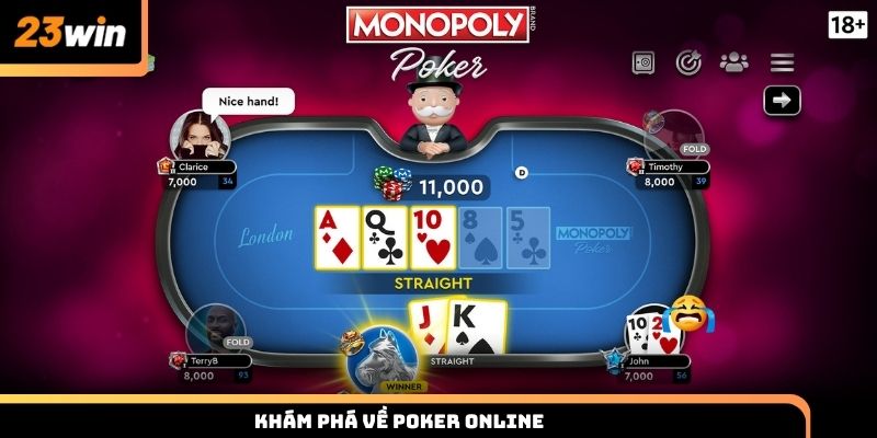 Thông tin về tựa game Poker online hấp dẫn tại 23win